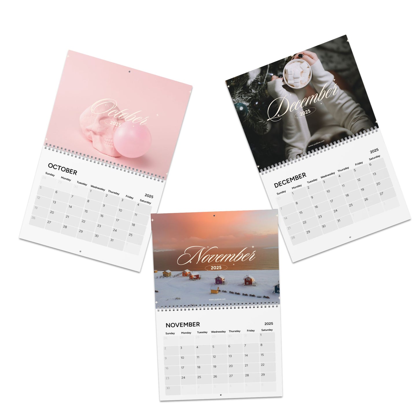 Elegant 2025 Wall Calendar