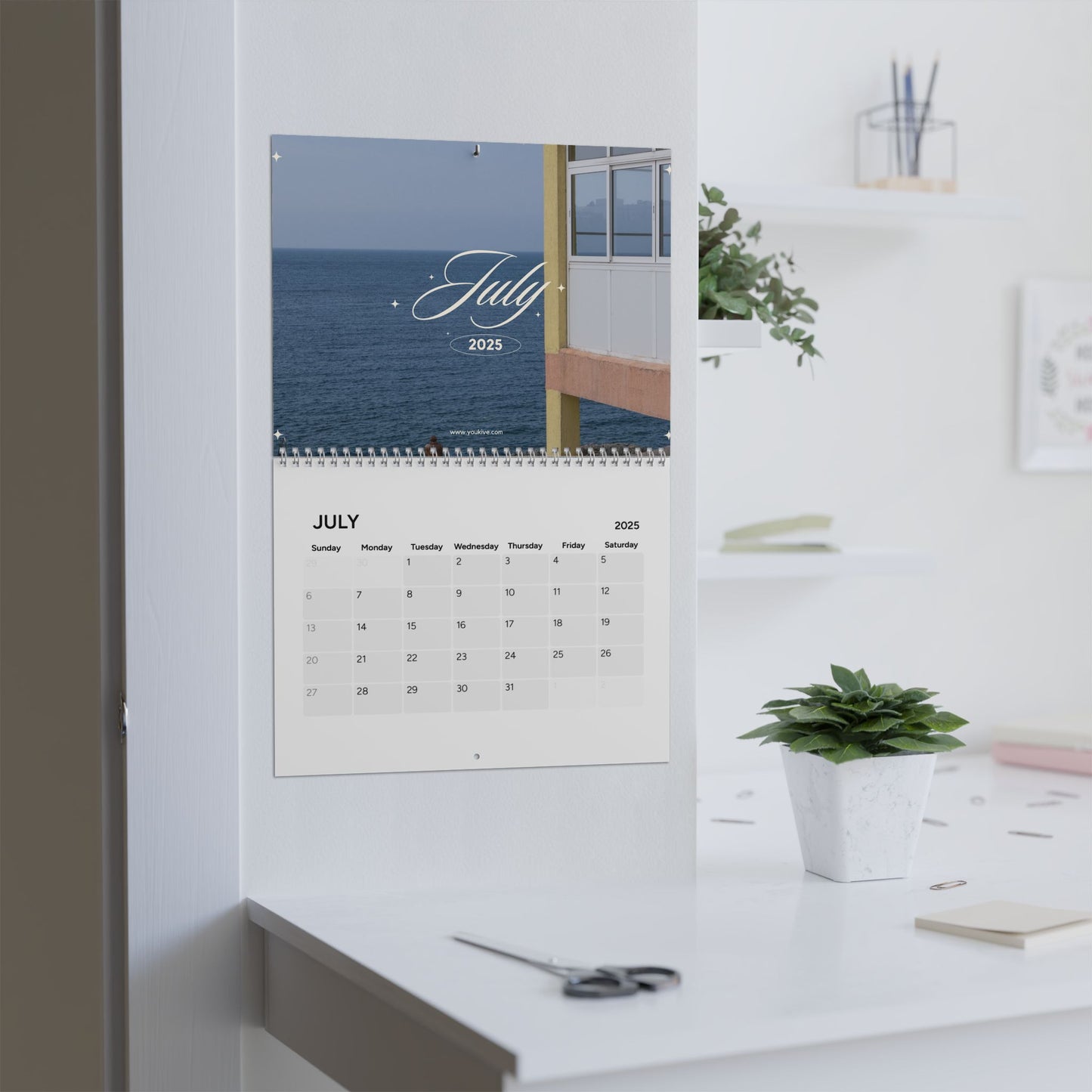 Elegant 2025 Wall Calendar